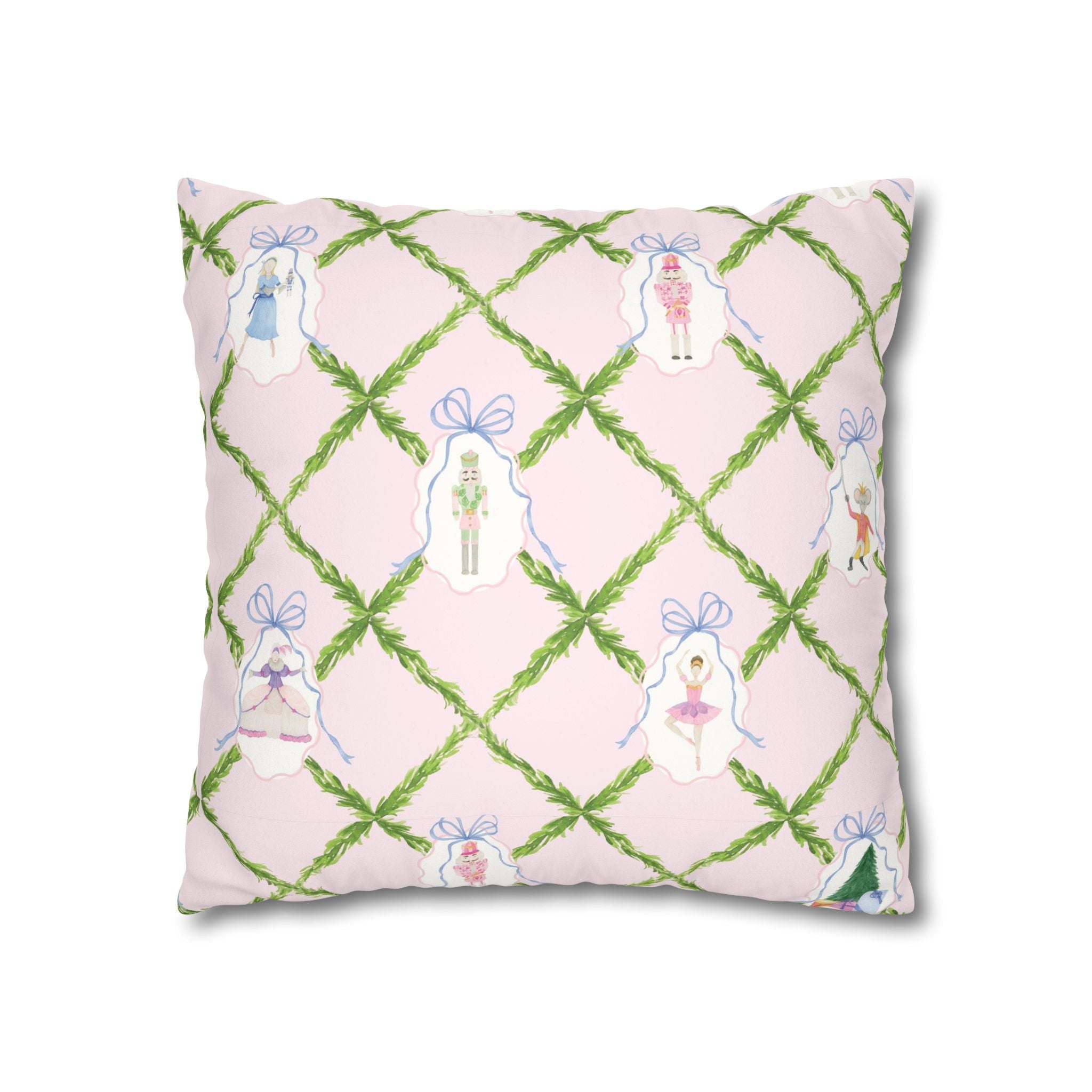 Nutcracker Ballet Velvet Pillow Cover