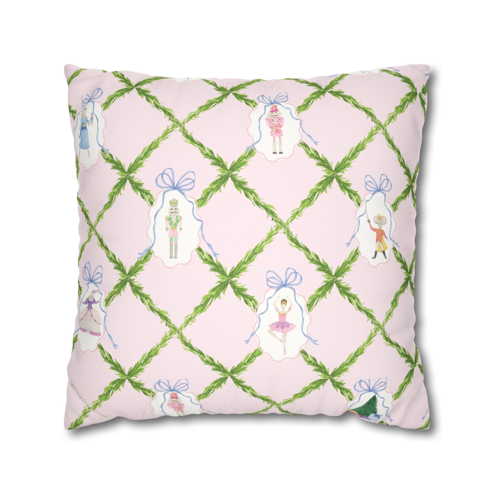 Nutcracker Ballet Velvet Pillow Cover