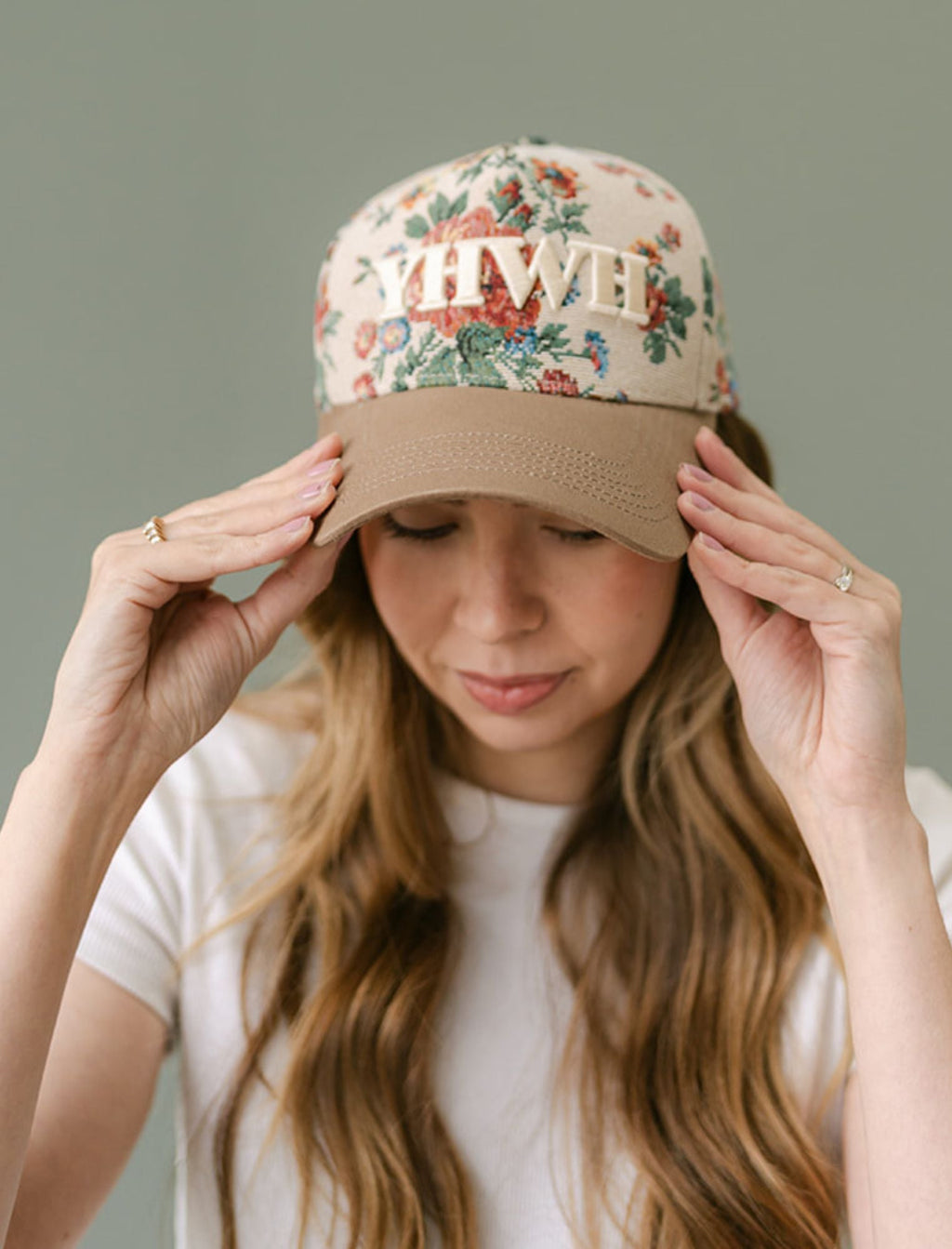 Hat: Floral YHWH