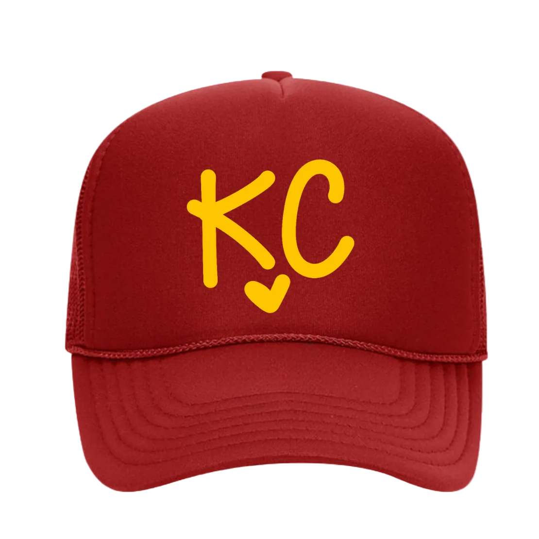 I LOVE KC ♡ printed trucker hat