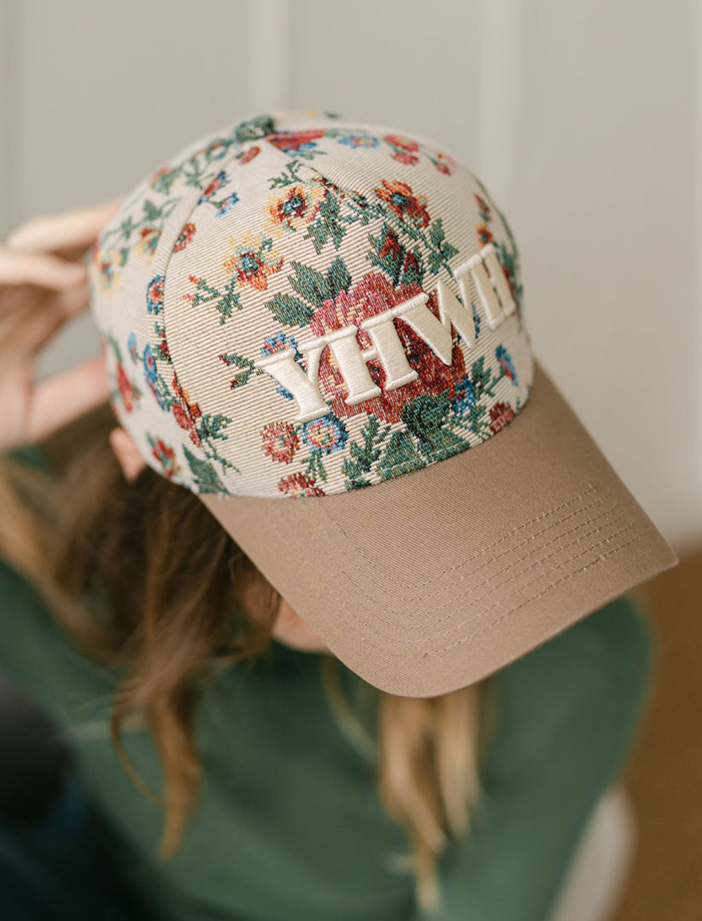 Hat: Floral YHWH