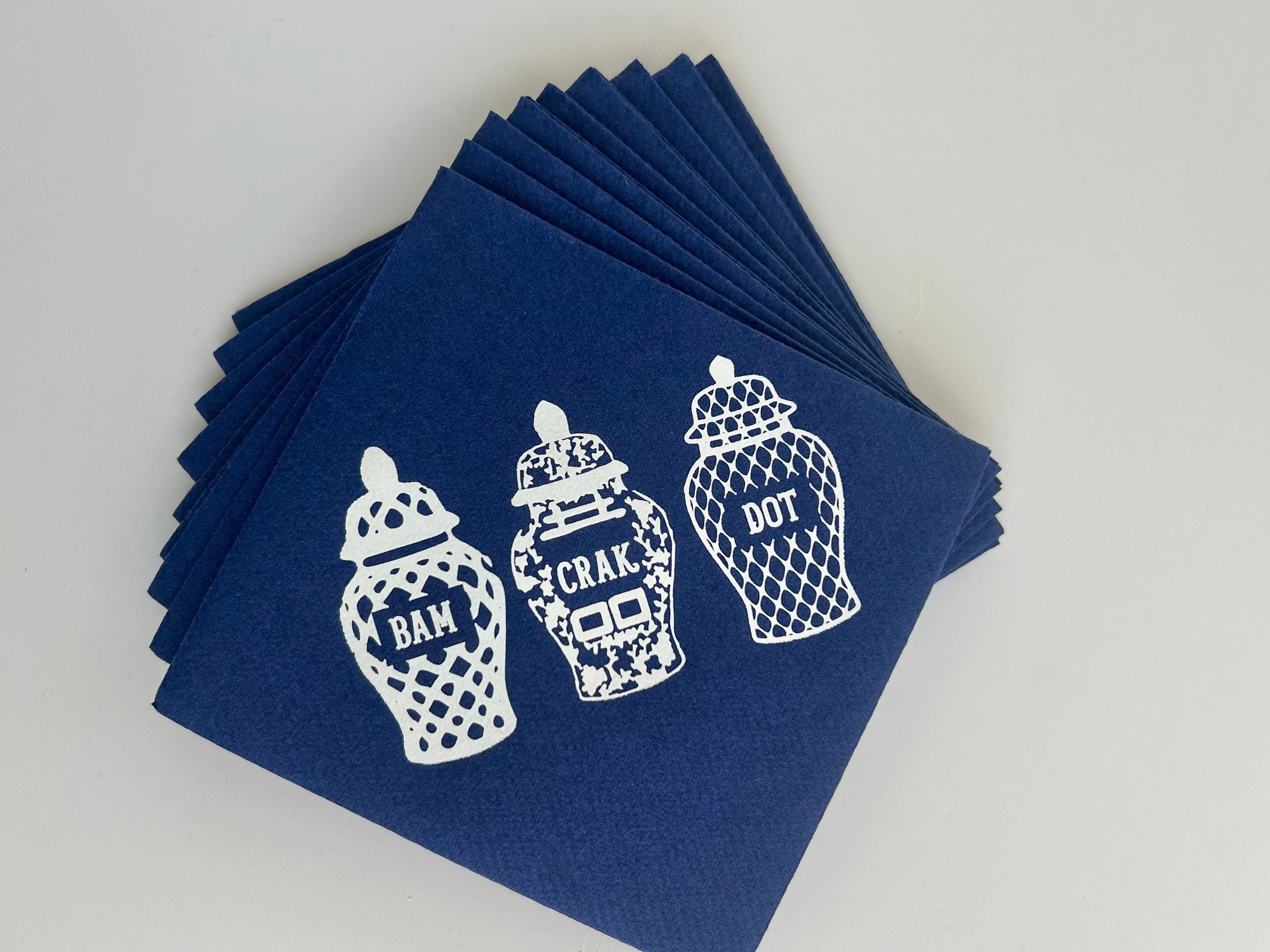 Mah Jong Cocktail Napkins