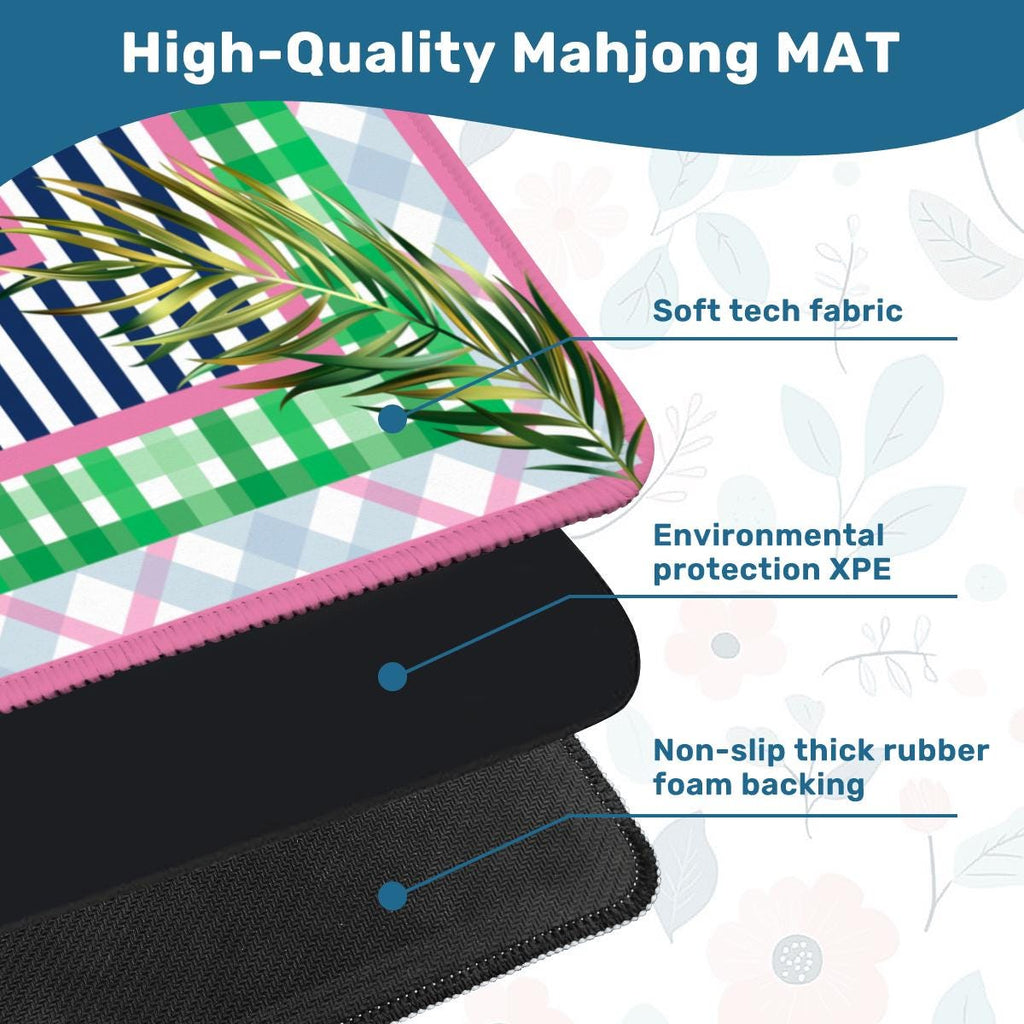 Preppy Palms Mahjong Mat