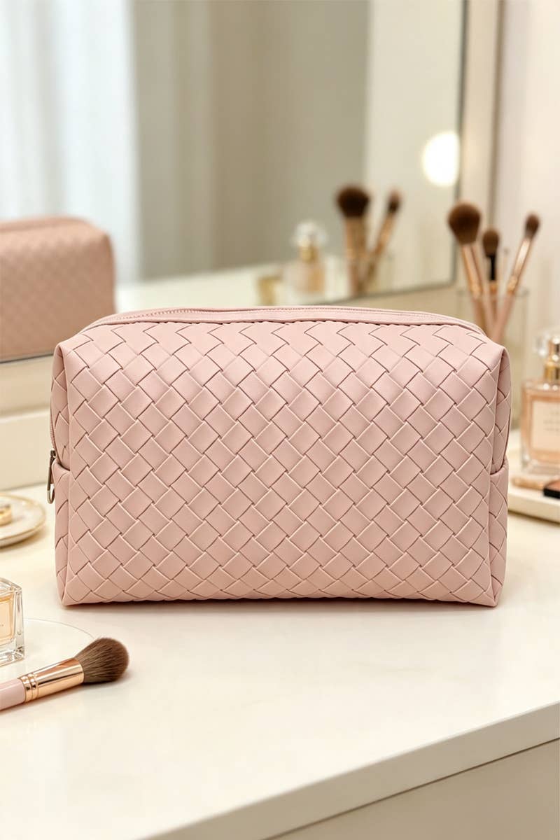Woven Weave Cosmetic Bag