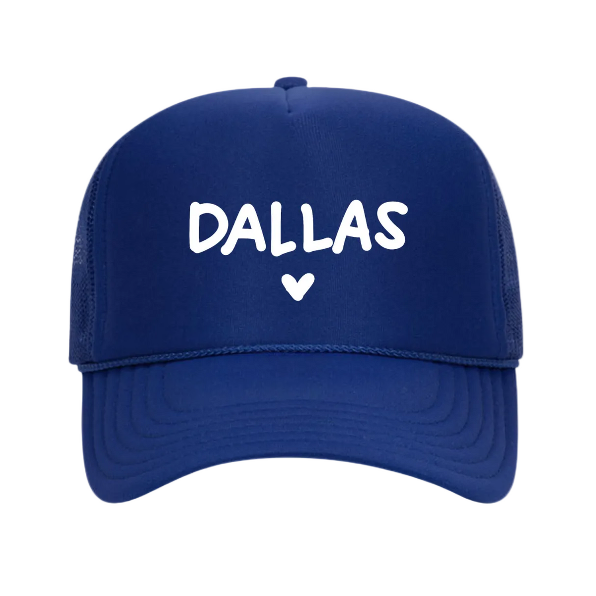 I LOVE DALLAS ♡ printed trucker hat