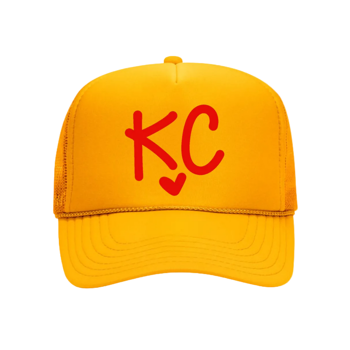 I LOVE KC ♡ printed trucker hat