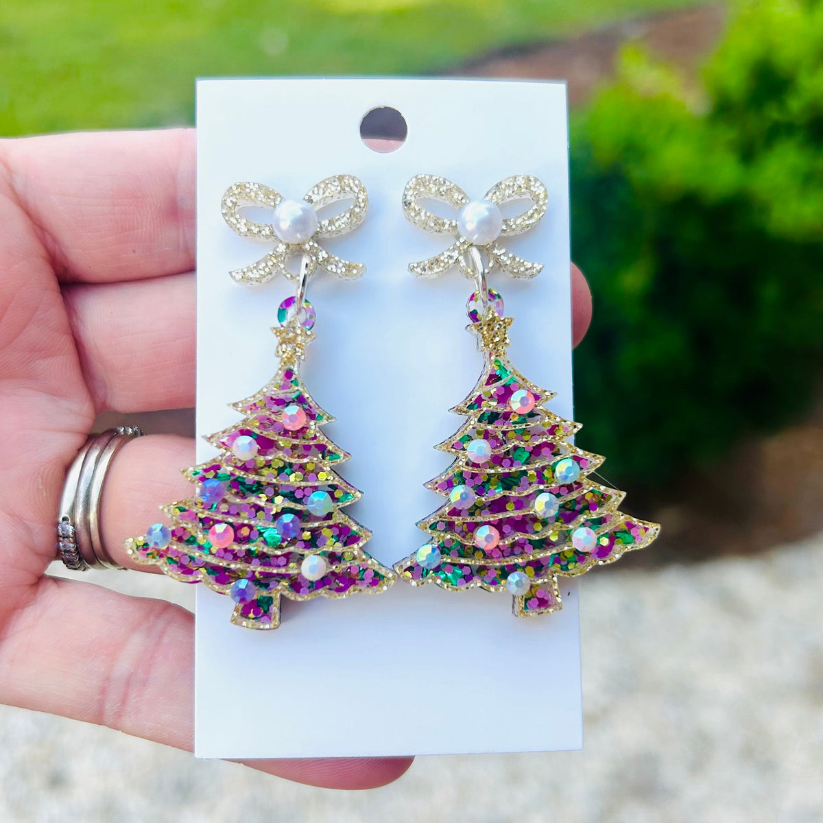 Bow Christmas Tree Dangles