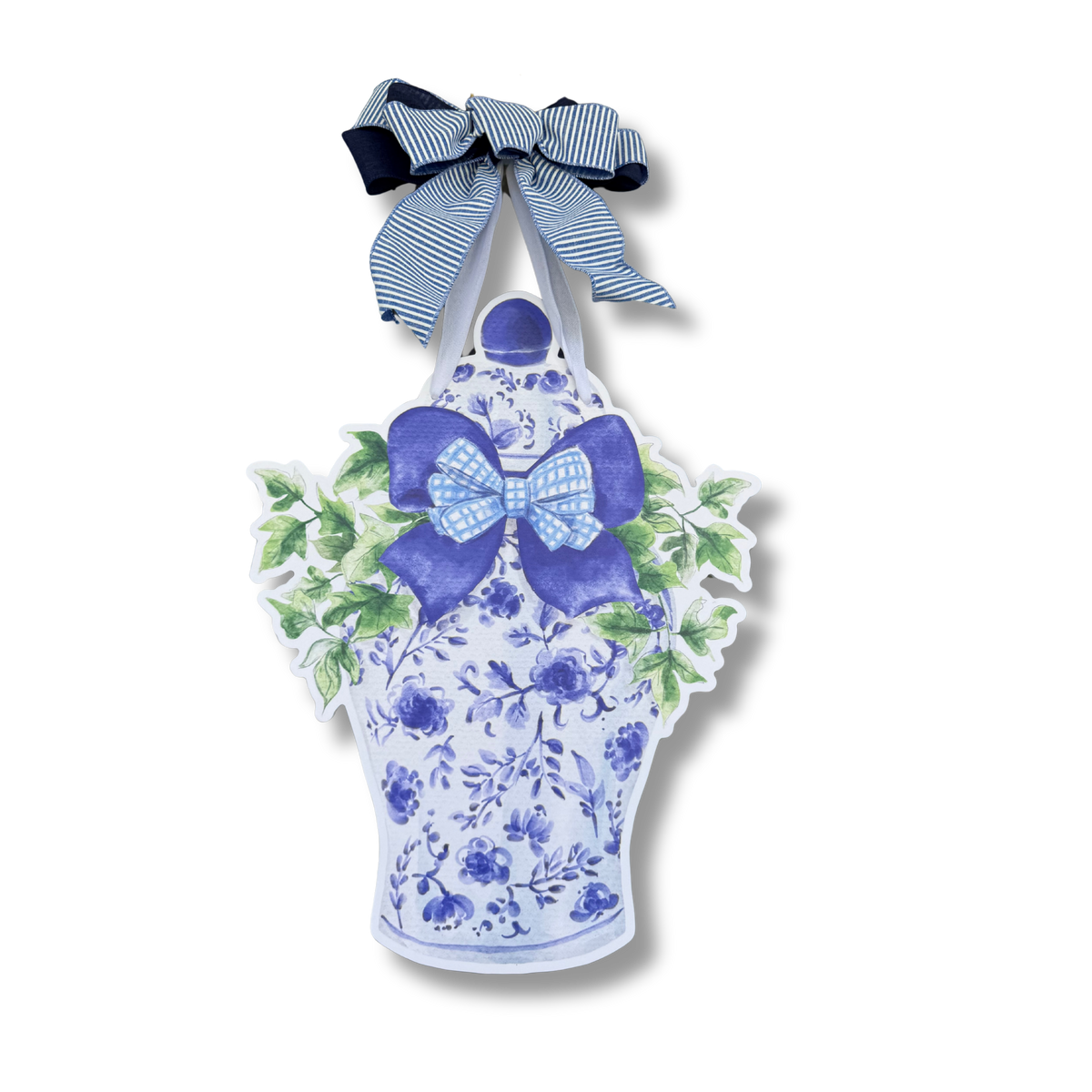 Classic Ginger Jar (Blue) Door Hanger