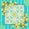 Sunny Lemons Neoprene Mahjong Mat