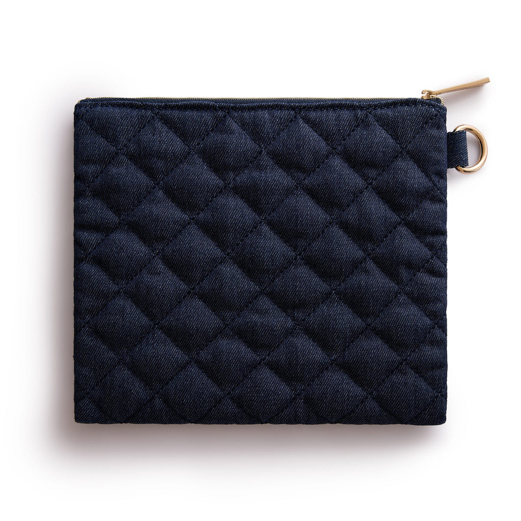 Denim and Gems Everything Pouch
