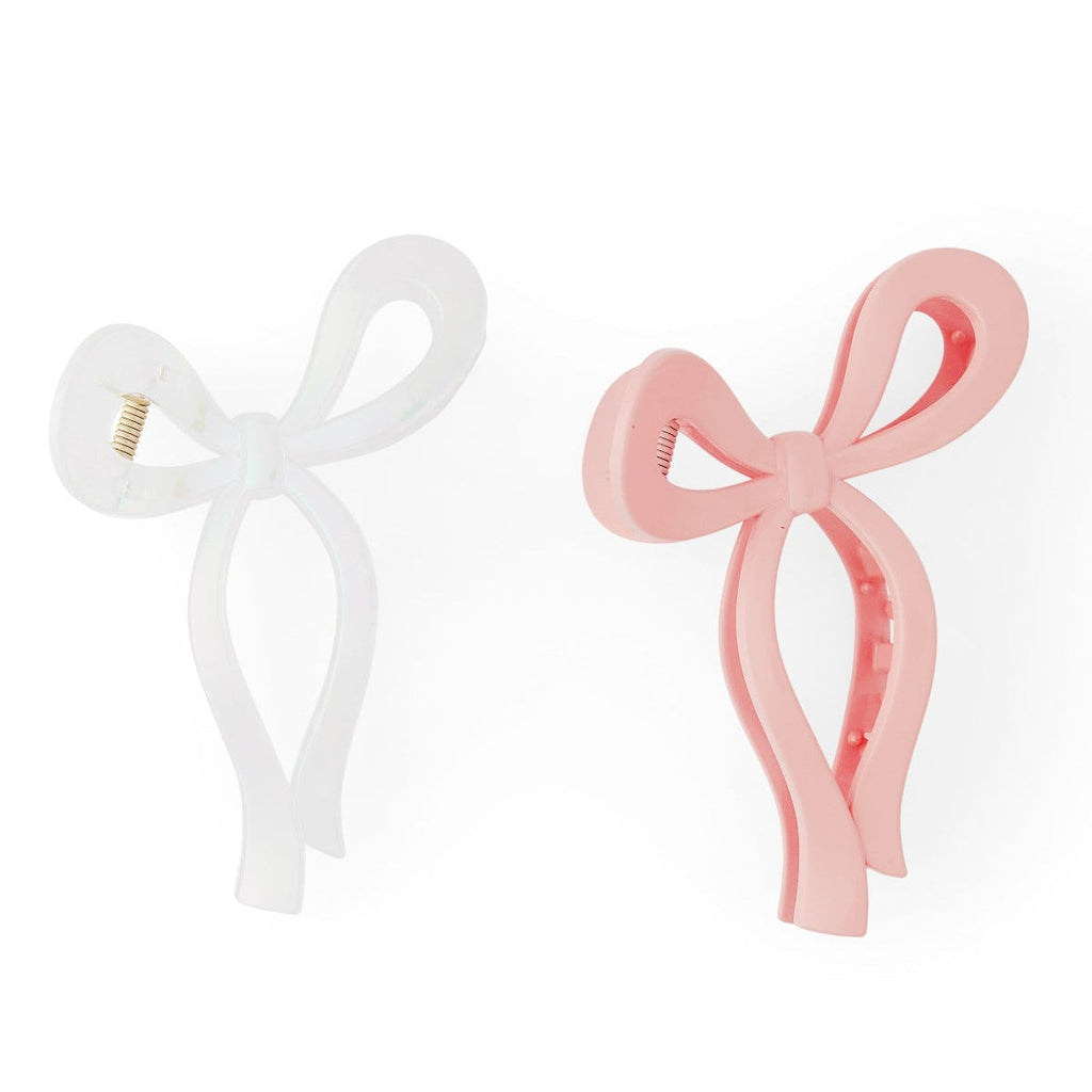 Bow Hair Claw Clips (set of 2)