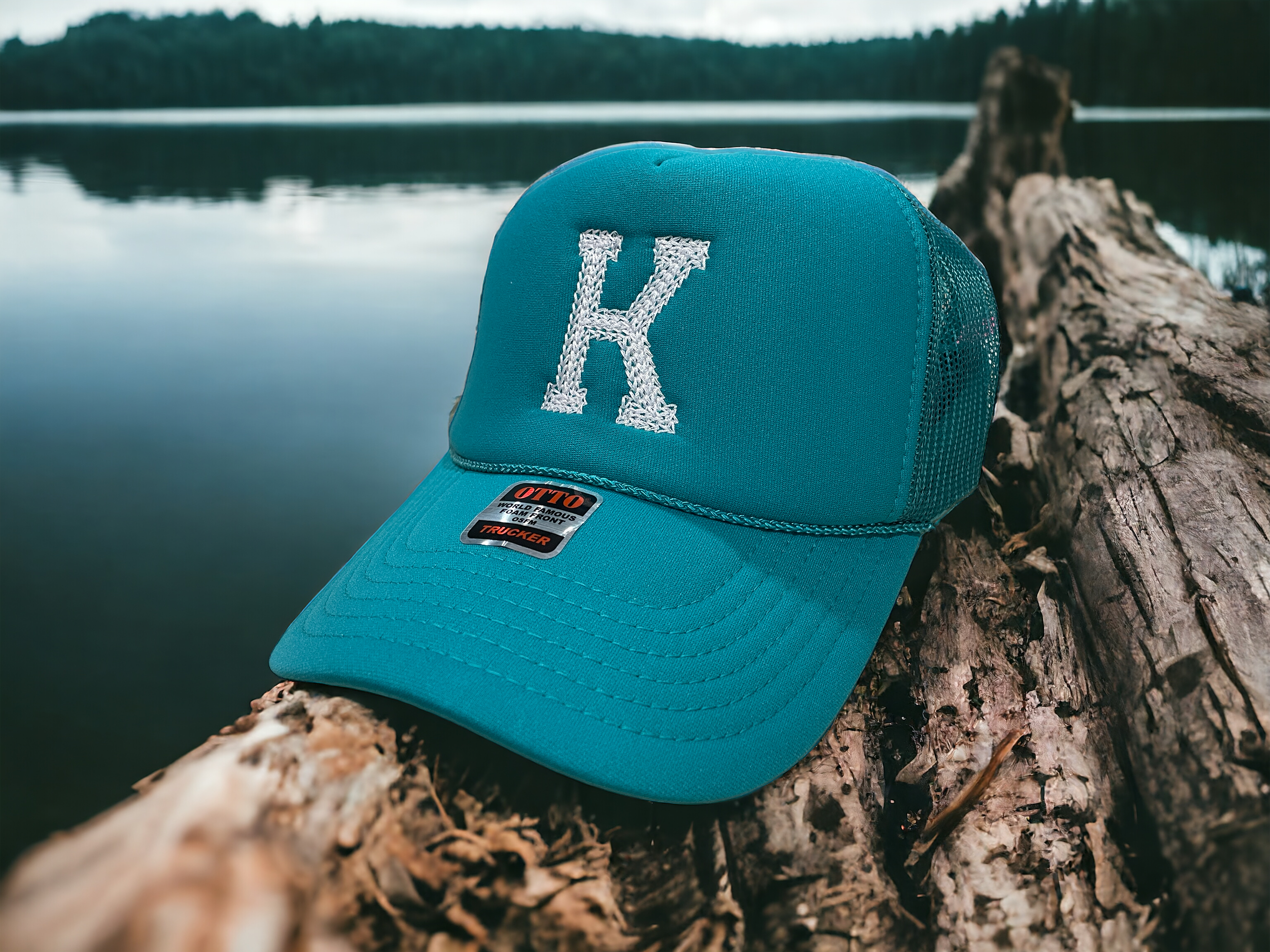 Embroidered Chain Stitch Trucker Hat