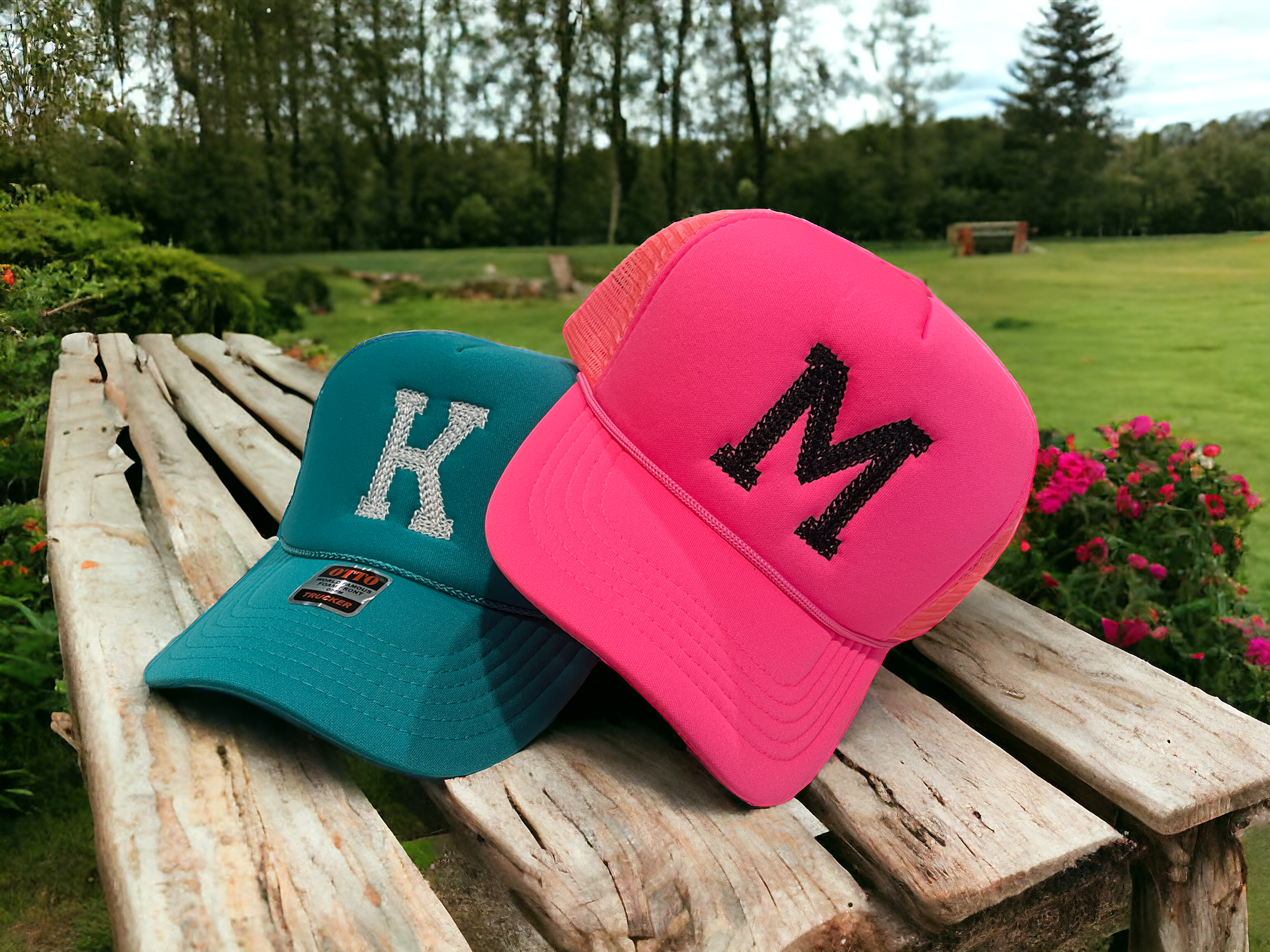 Embroidered Chain Stitch Trucker Hat