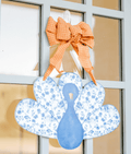 Chinoiserie Turkey (Blue)- Door Hanger