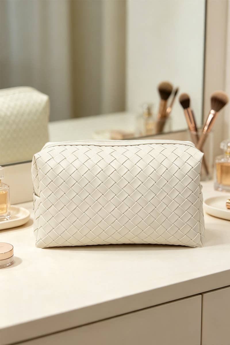Woven Weave Cosmetic Bag