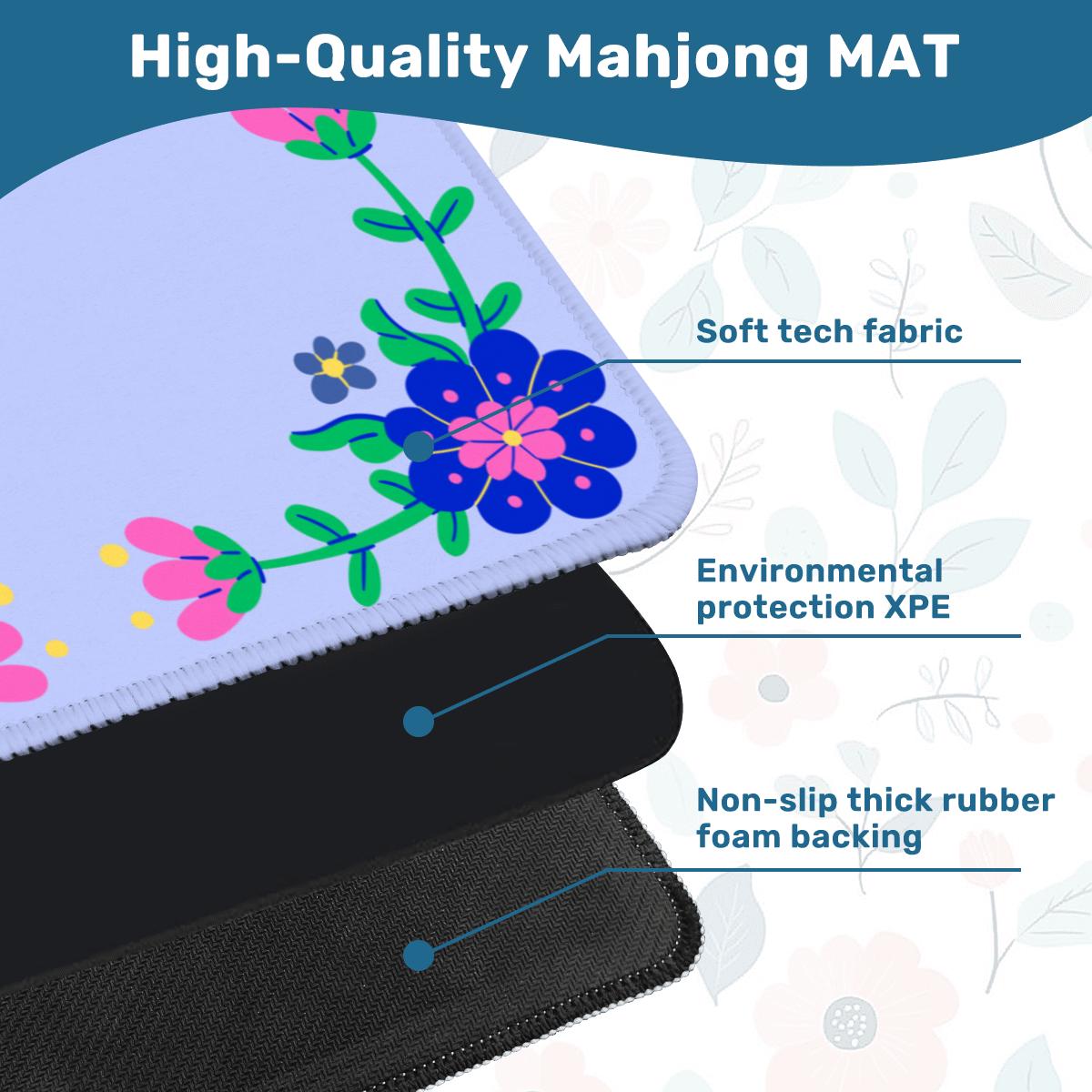 Pink Primary Mahjong Mat Tabletop