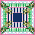 Preppy Palms Mahjong Mat