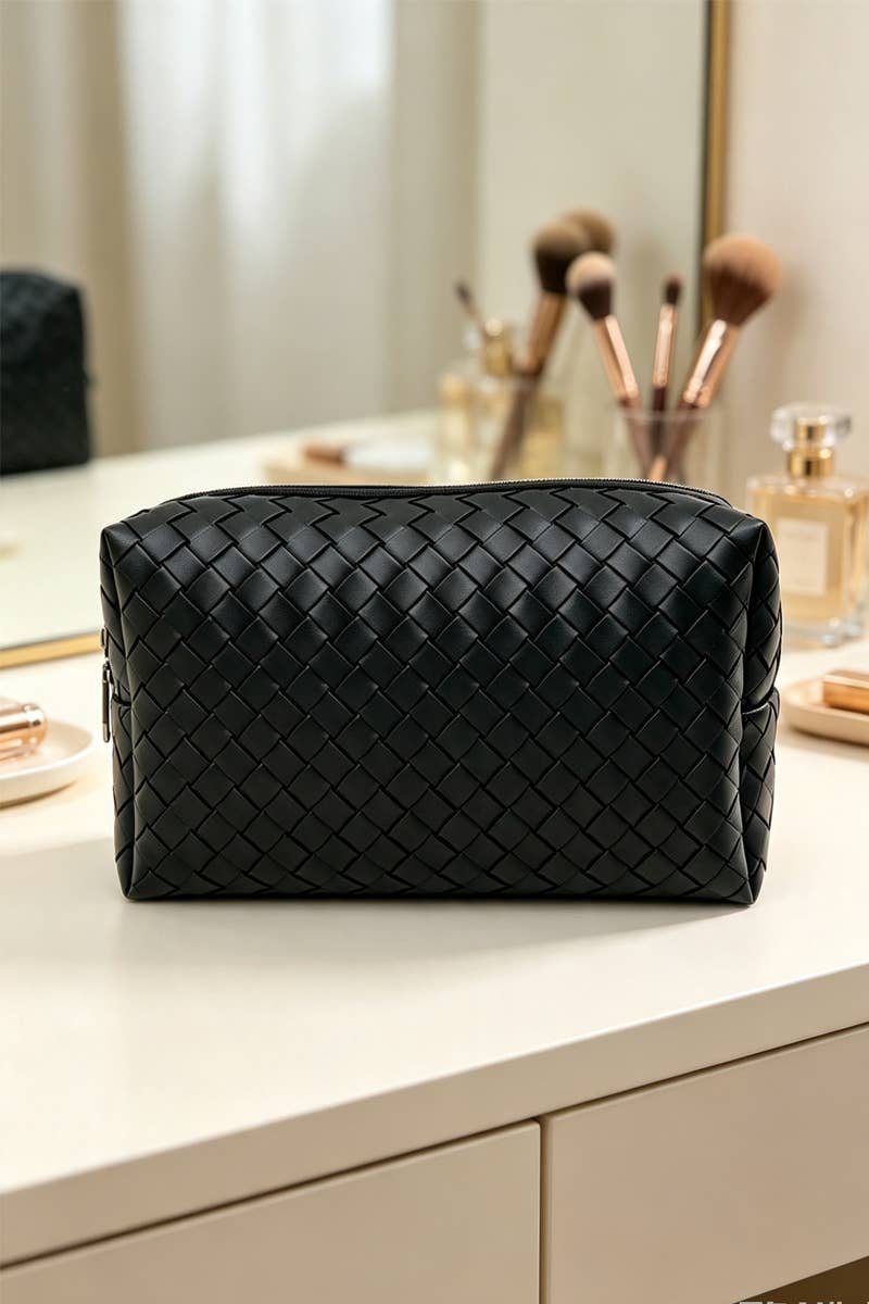 Woven Weave Cosmetic Bag