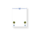 Orange Tree Chinoiserie | Notepad | Blue Watercolor Bows | Perfect Gift